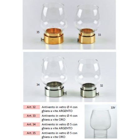 antivento con ghiera - art.32 - 33 - 34 - 35