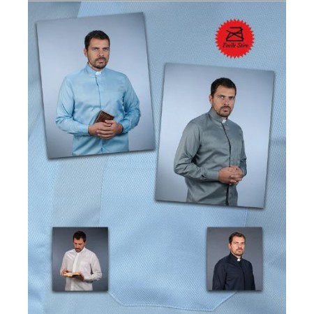 camicia misto cotone - facile stiro - diagonale - 190-5002