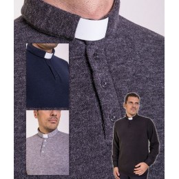 polo manica lunga- misto lana  - 190-5017