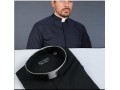 camicia misto cotone - collo romano - 190-5015